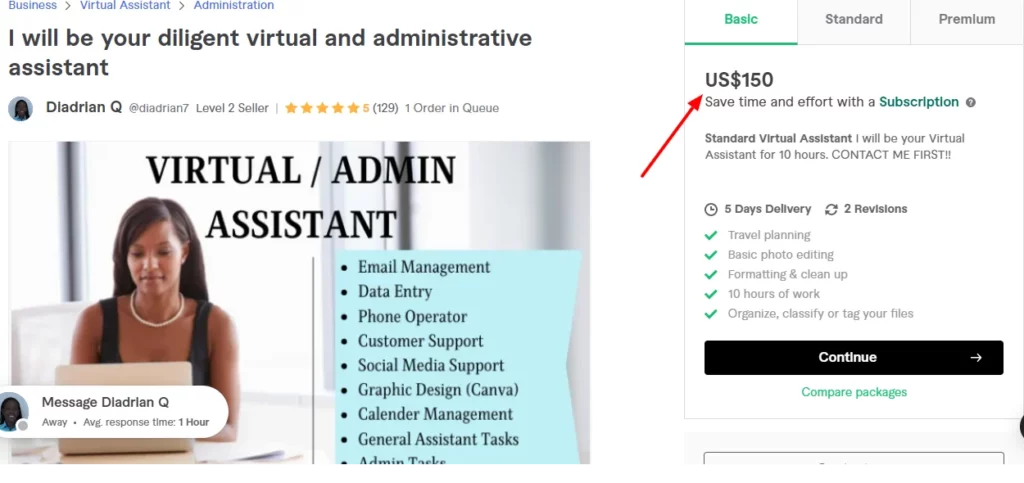 Virtual Assistant - Fiveer Service