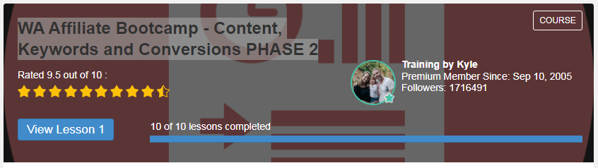 WA Affiliate Bootcamp - Content, Keywords and Conversions
